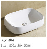 RS1304 Countertop Basin – 560×420×150 mm