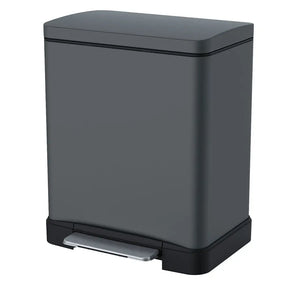 Dustbin Metal Pedal Type Dark Grey BuyonBudget