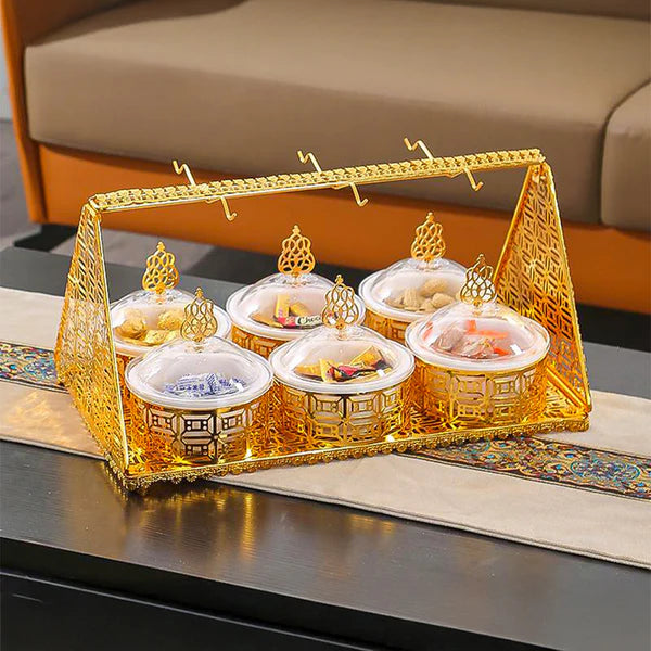 Jiangmen 43x28x22 Cm 6 Bowls Serving Set