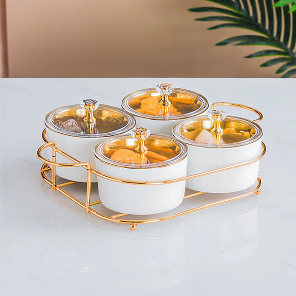 Jiangmen 27.5x19x4.5 Cm 4 Bowls Serving Set