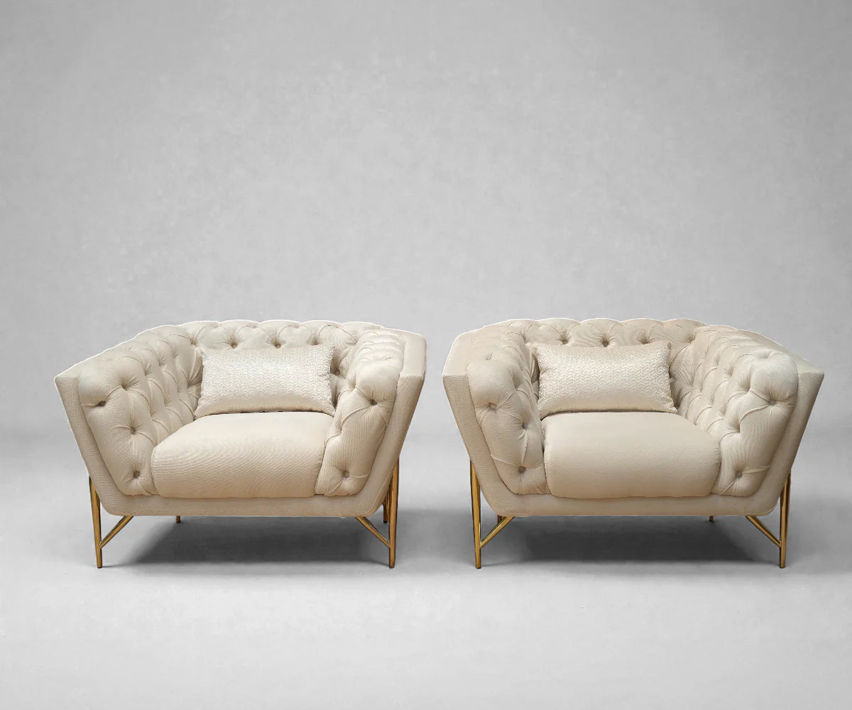 Nancy Sofa Set 3+3+1+1 – Elegant 8-Seater