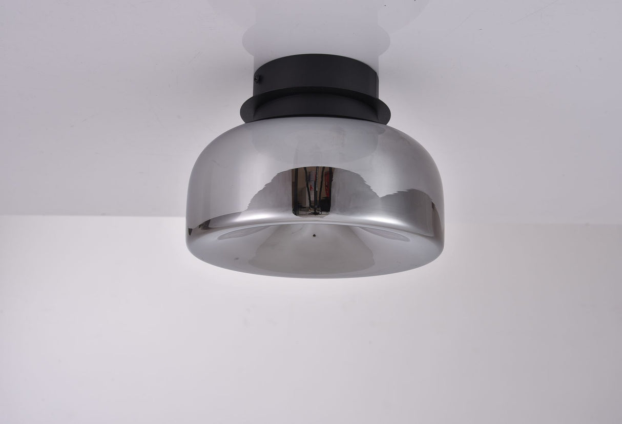 Ceiling lamp-SM2332C3-D540 × H 310-Black+Smoke Grey-Aluminum+ Glass