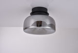 Ceiling lamp-SM2332C3-D540 × H 310-Black+Smoke Grey-Aluminum+ Glass