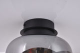 Ceiling lamp-SM2332C3-D540 × H 310-Black+Smoke Grey-Aluminum+ Glass