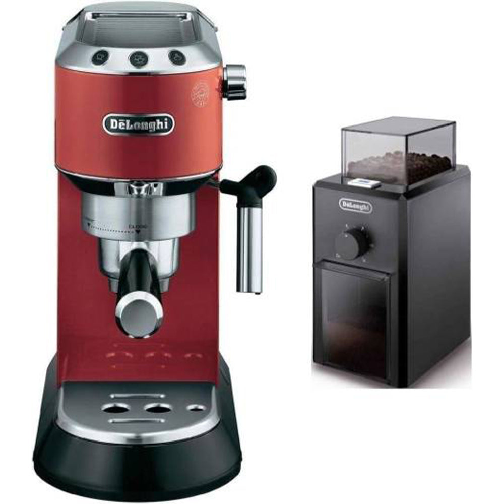 De'longhi Dedica Style Pump Espresso Machine With Free Coffee Grinder