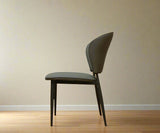 كرسي طعام رمادي داكن