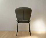 كرسي طعام رمادي داكن