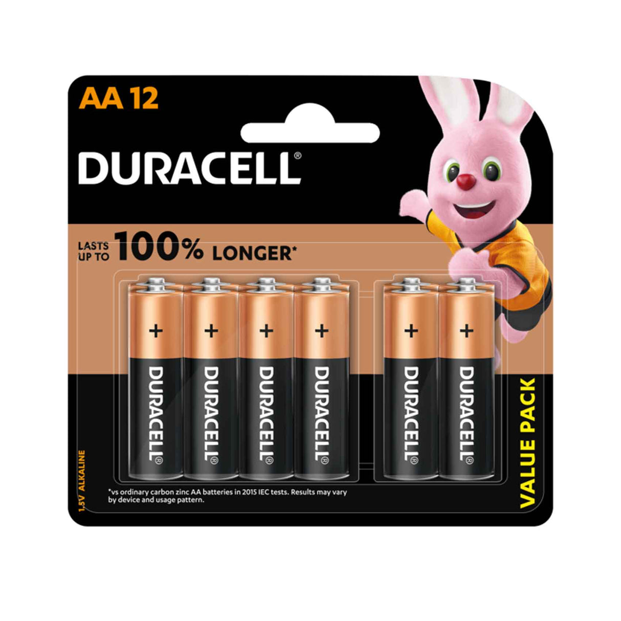 Duracell Type AA Alkaline Batteries 12 Pieces Qatar