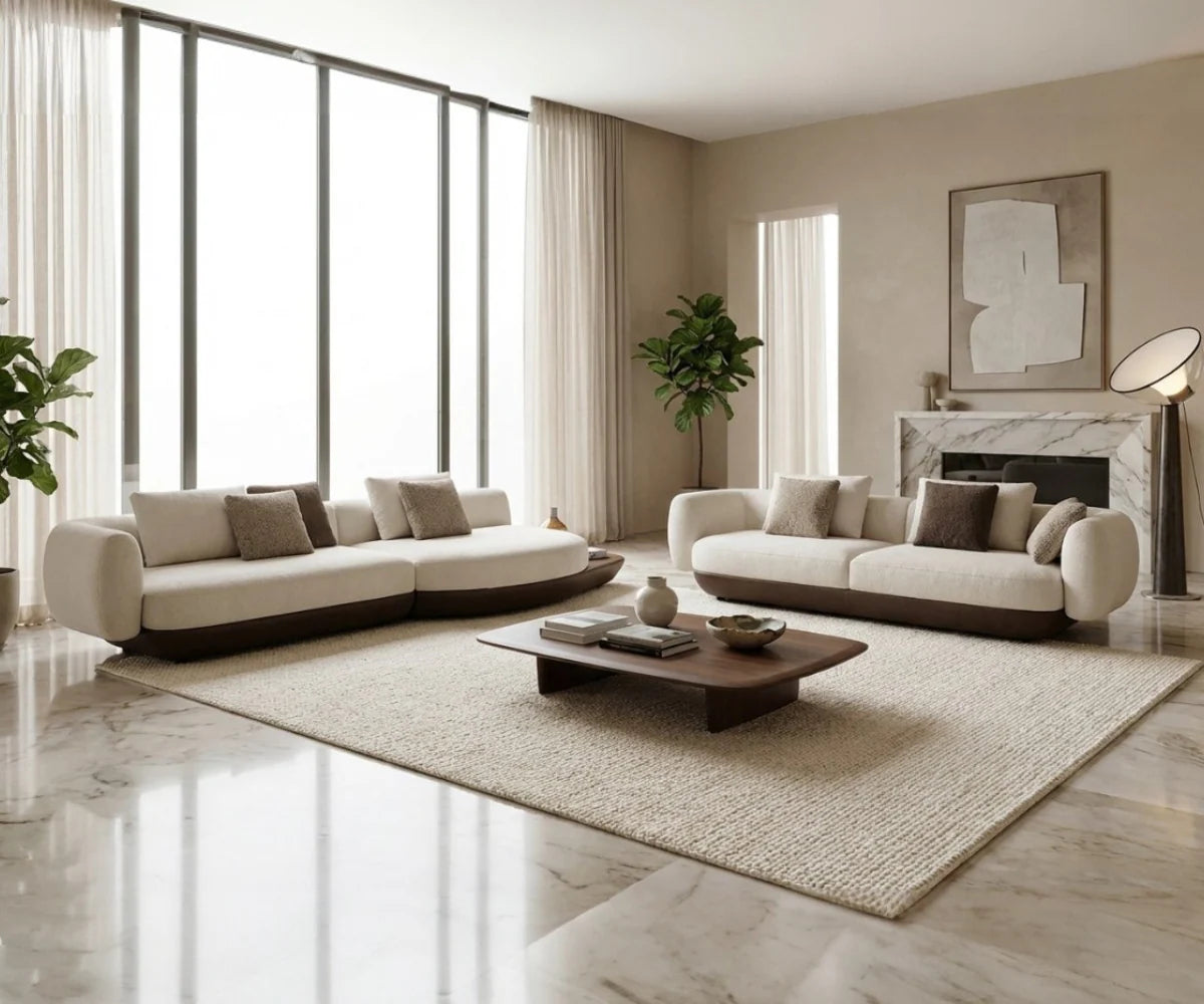 Elenor Sofa Set Relax + 4 Seater (4Pkt) (Offwhite)