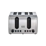 Black+Decker 2100W 4 Slice Stainless Steel Toaster