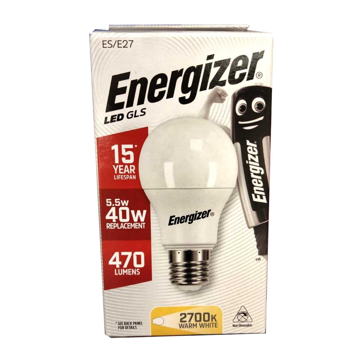 Energizer GLS LED Warm White Bulb 5.6W E27 Qatar