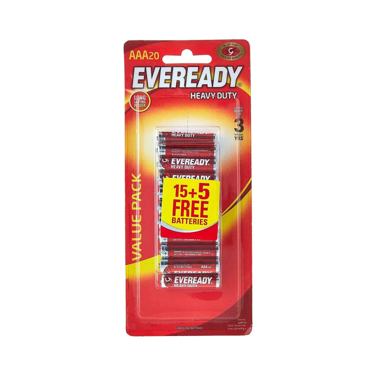 Eveready AAA Bp20 15+5 Heavy Duty Qatar