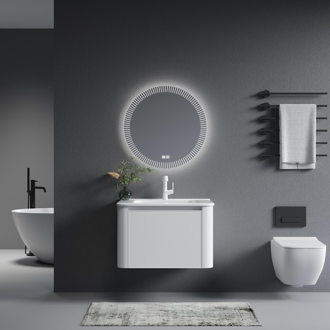 700mm Aluminum Bathroom Vanity