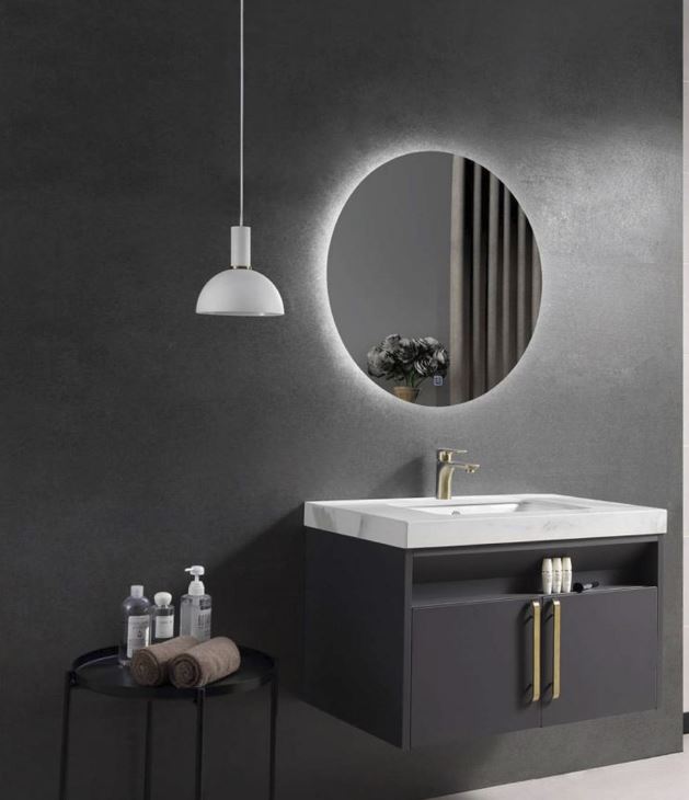 F-W80 Vanity Cabinet + LED Mirror (810mm)