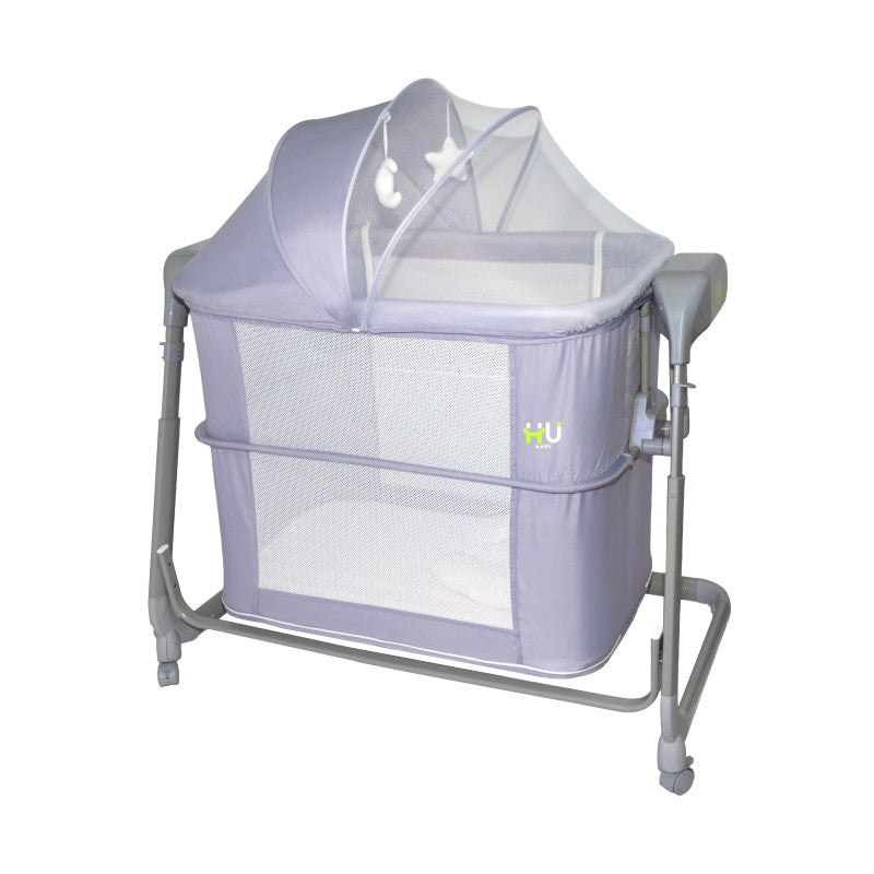 Multifunctional Auto Swing Bassinet HBA-1002 – 5 Playpen Modes with Bluetooth & Remote Control