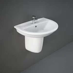 RAK Ceramics Karla Wash Basin with Half Pedestal