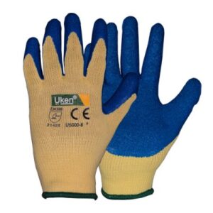 GLOVES LATEX BLUE GRIP | BLACK GRIP