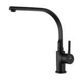 Side Single Lever Sink Mixer - Black Matt