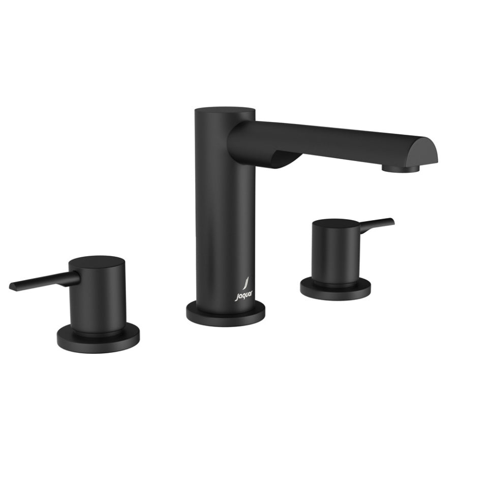 3-Hole Basin Mixer - Black Matt