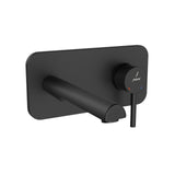 Exposed Part Kit of Single Lever Basin Mixer Wall Mounted - Black Matt