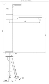 Single Lever Sink Mixer - Black Matt