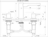 3-Hole Basin Mixer - Black Matt
