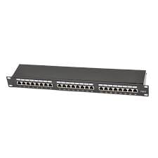 FS 24 Ports Cat6 shielded 110 Punch Down Patch Panel, 1U Rack Mount Qatar