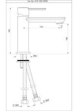 Single Lever Basin Mixer - Gold Bright PVD
