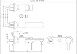 Single Lever Wall Mixer - Gold Bright PVD