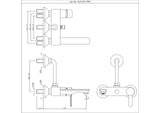 Single Lever Wall Mixer - Gold Bright PVD