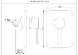 Single Lever Exposed Parts Kit of Deusch Mixer - Gold Bright PVD