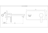 Exposed Part Kit of Single Lever Basin Mixer - Gold Bright PVD