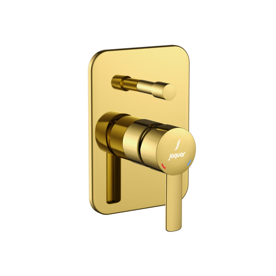 Single Lever Exposed Parts Kit of Diverter - Gold Bright PVD