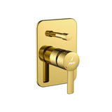 Single Lever Exposed Parts Kit of Diverter - Gold Bright PVD