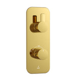 Aquamax Exposed Part Kit of Thermostatic Shower Mixer - Gold Bright PVD