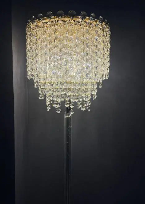 Floor Lamp -  3301 - D300*H1550 K9 Crystal - Gold (Electroplated iron)