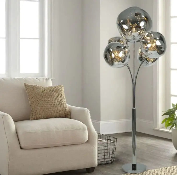 Floor Lamp - ML9057 D700*H1750mm - Chrome - Iron+Acrylic