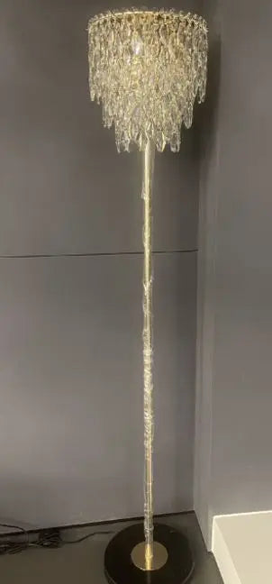 Floor Lights - 8008 - D300*H1550 - K9 Crystal - Gold (Electroplated iron) LED tricolor