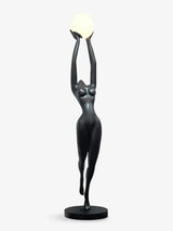 Floor lamp-2538-S-300*H1070-Fiberglass-Black