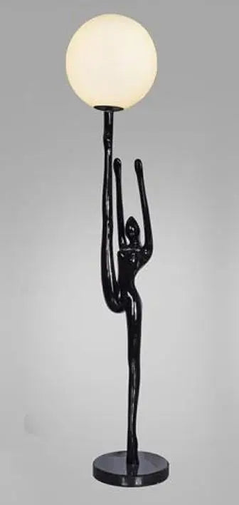 Floor lamp-YL1009-300*H1500-Resin-Black