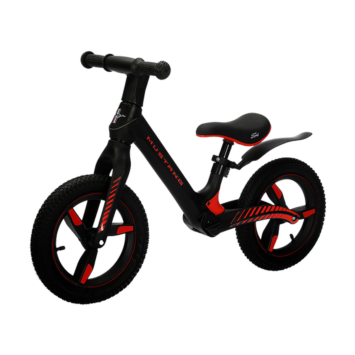 FORD MUSTANG Zoomer Bike Black Adjustable Seat Kids Balance Bike