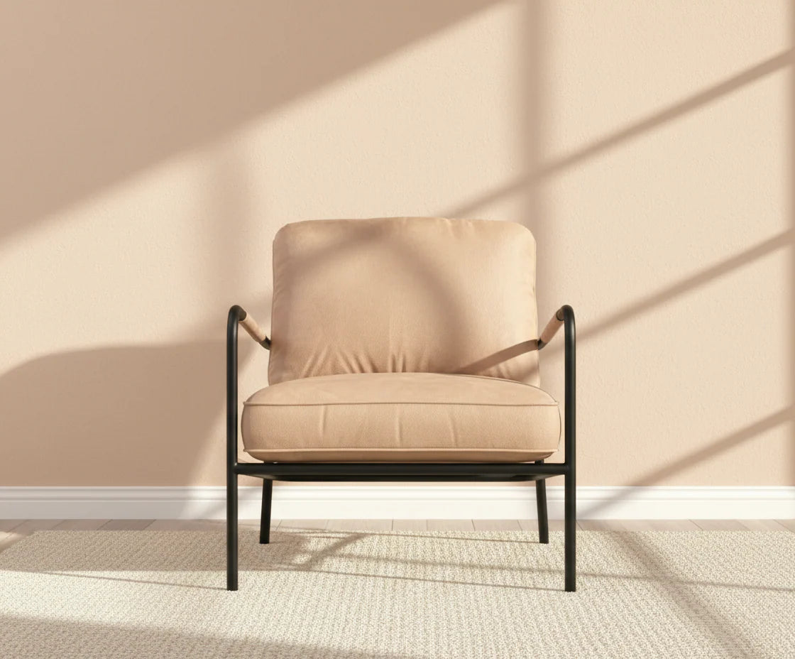 Gamma Armchair with Metal