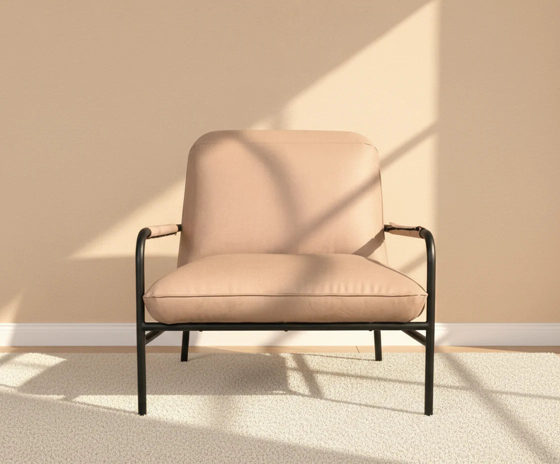 Gamma Armchair with Metal