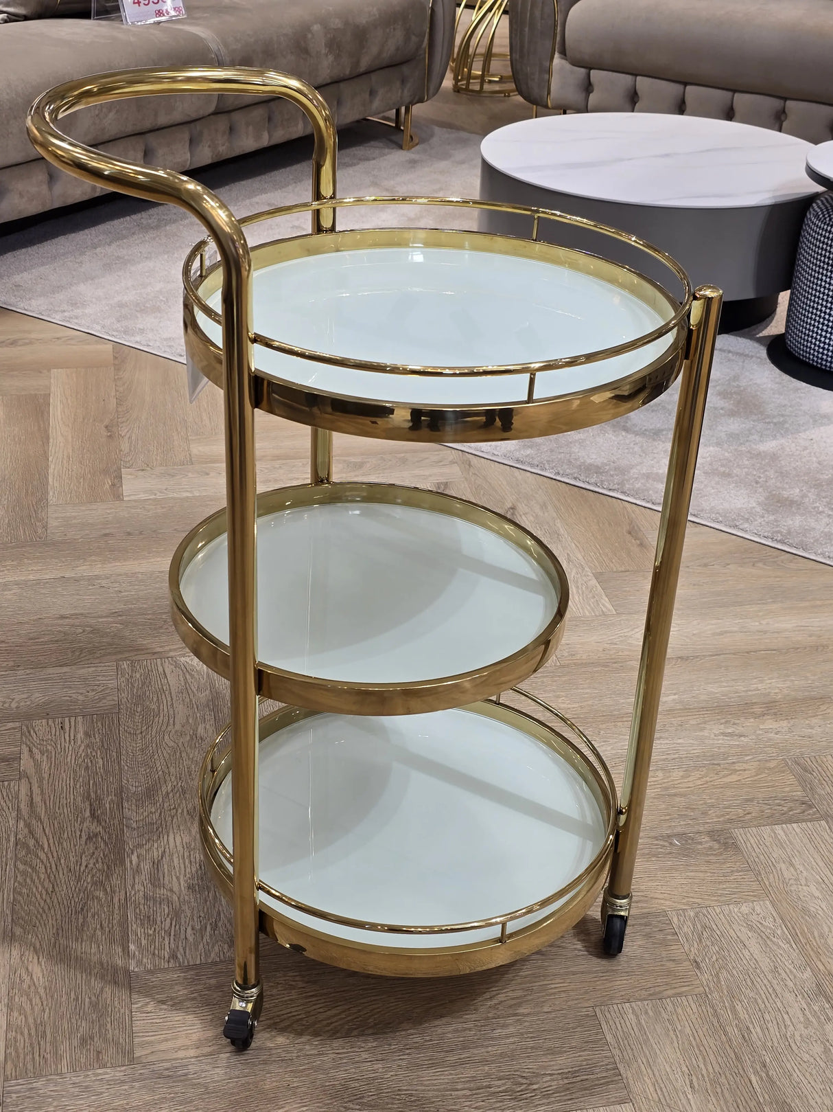 Glass Serving Cart – DC1036