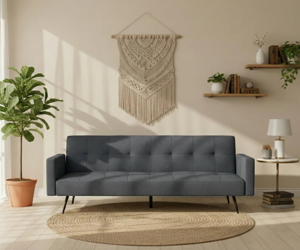 أريكة سرير LV3785 – تصميم واسع وقابل للتحويل 