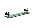 Glass Shelf with Bracket BLACK MATT