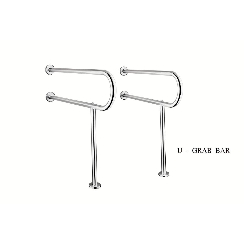قضيب إمساك على شكل حرف U لذوي الاحتياجات الخاصة 825 × 750 مم