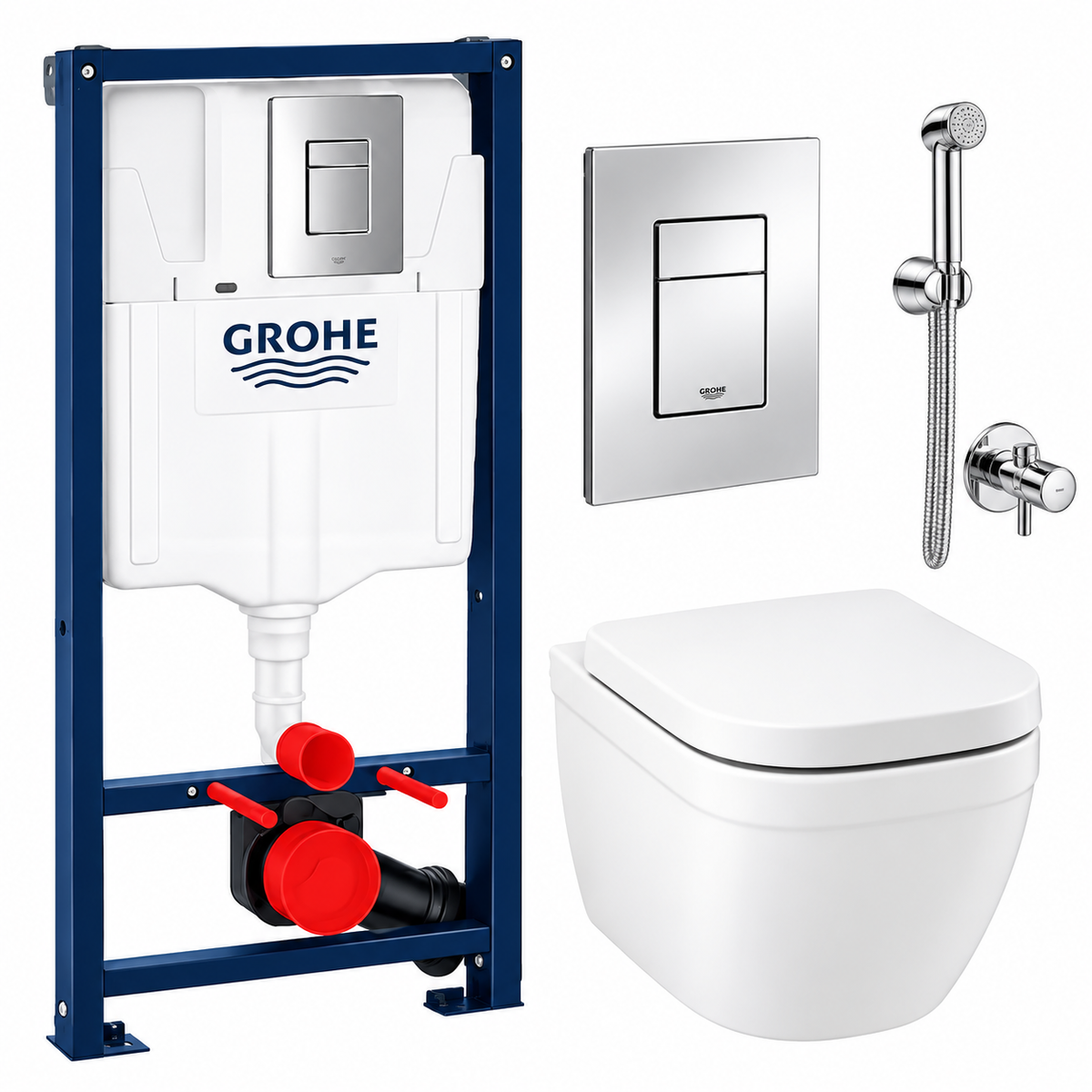 GROHE Wall-Hung Toilet Complete Set