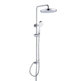 Brass Divert Ss Pipe With Plastic 8 Inch Shower Head And Small Plastic Hand Shower