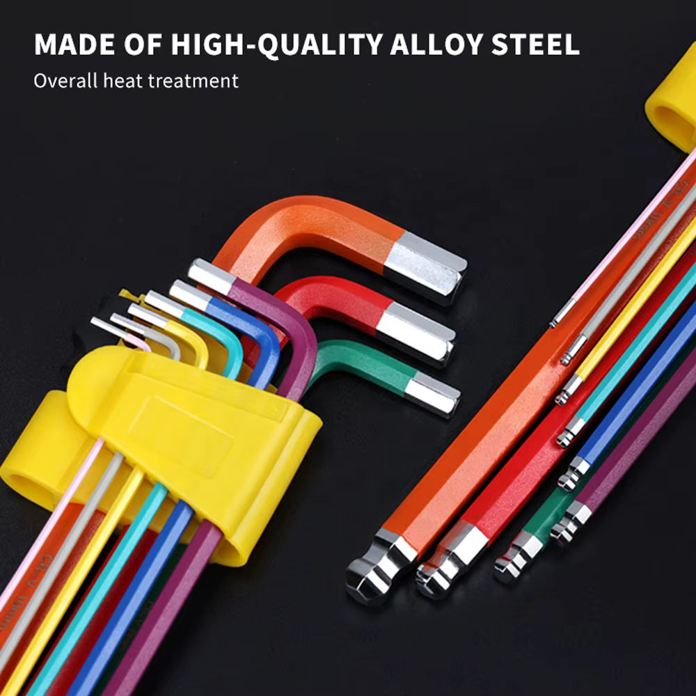 Bosi SJBS13007 9 Pcs Long Type Hex Key Set – 1002456329